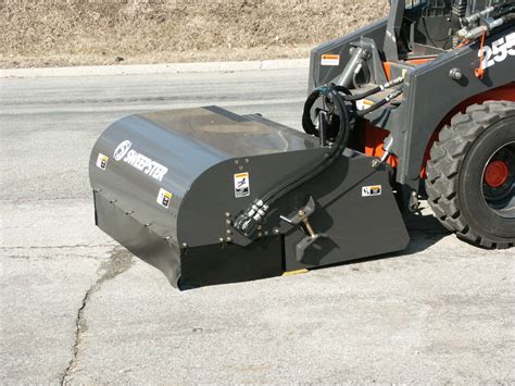 skid steer with sweeper for sale|skid steer street sweeper attachment.